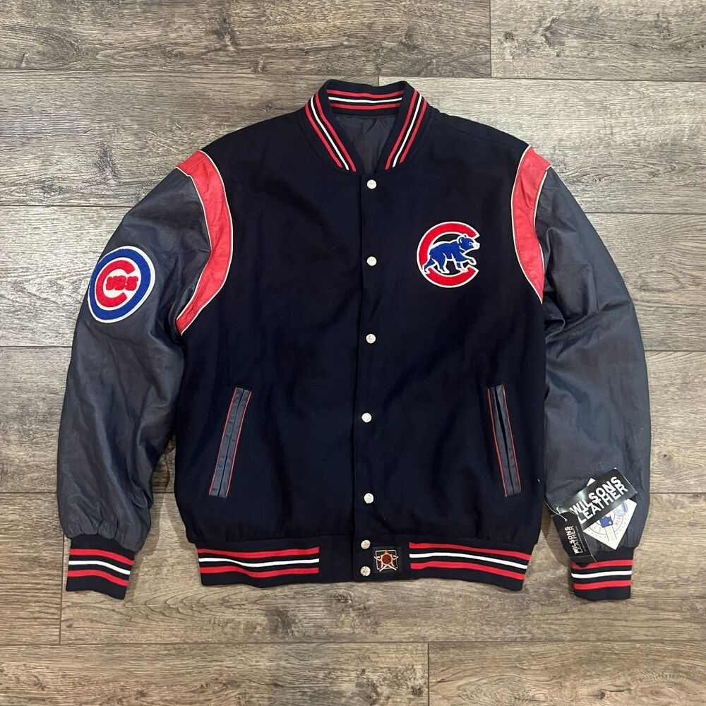 NWT! Vintage 90s Jeff Hamilton Chicago Cubs Reversible Jacket Men's XL $300 MSRP